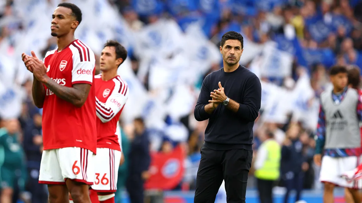 Bolesne zderzenie z rzeczywistością. Arsenal rozbity na Amex Stadium
