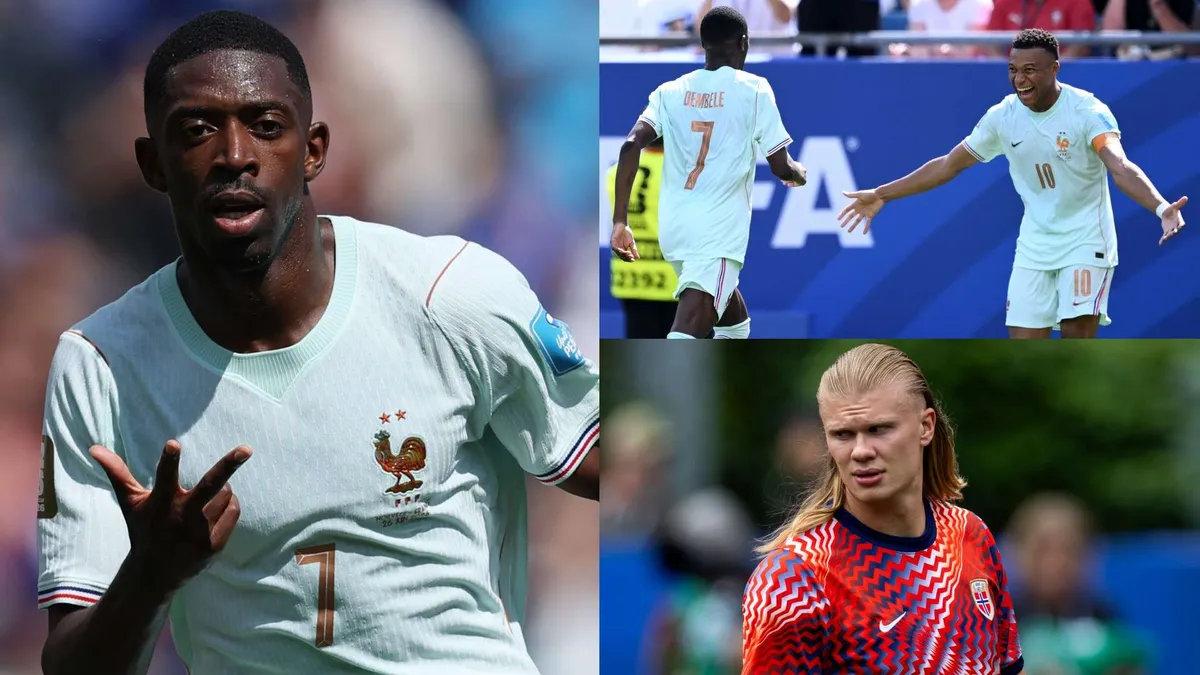 Dembele przyćmił gwiazdy! Hat-trick Francuza w meczu z Norwegią
